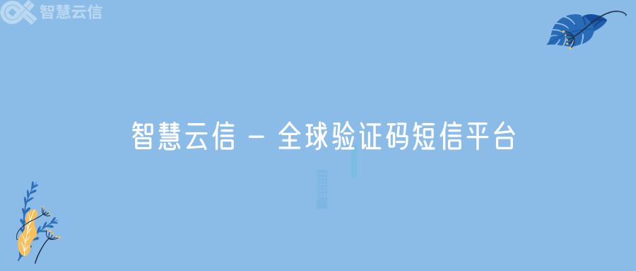 智慧云信 - 全球验证码短信平台(图1)